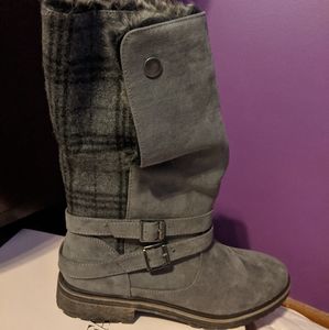 JustFab McKenna Gray Boots